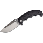 Browning Primal Folding Knife 3.66" Two-Tone Stonewashed Drop Point Blade, Black G10 Handles with Buckmark MODEL# 3220325B